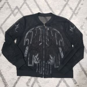 Embellished Zip-Up Jacket